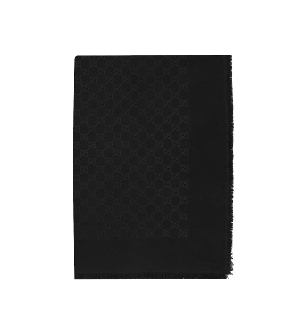 Black GG Logo Scarf 2