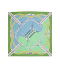 Green Logo Printed Scarf 1