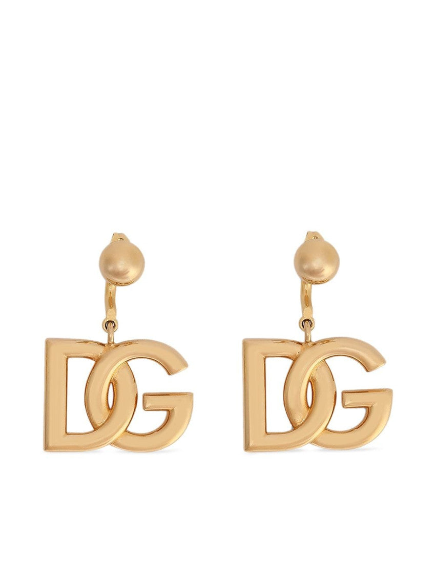 Golden DG Logo earrings 1