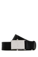Black Fabric Textured Belt 1