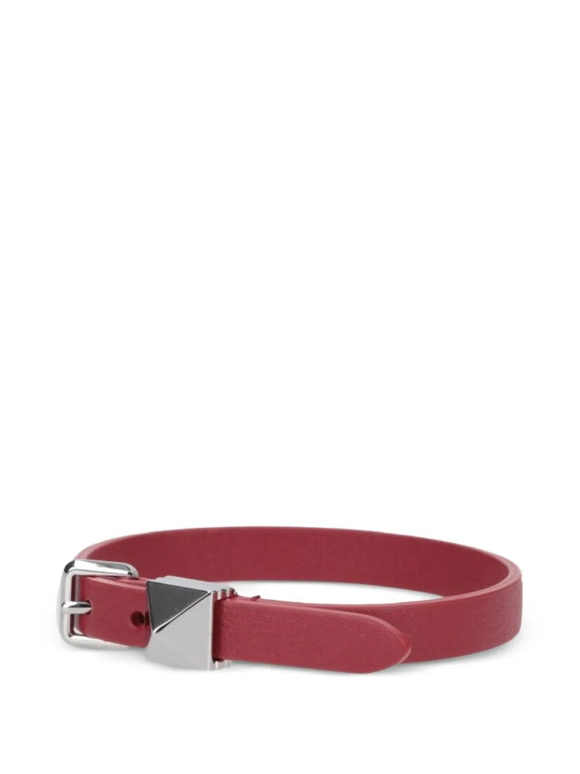 Red Classic Textured Belt 3