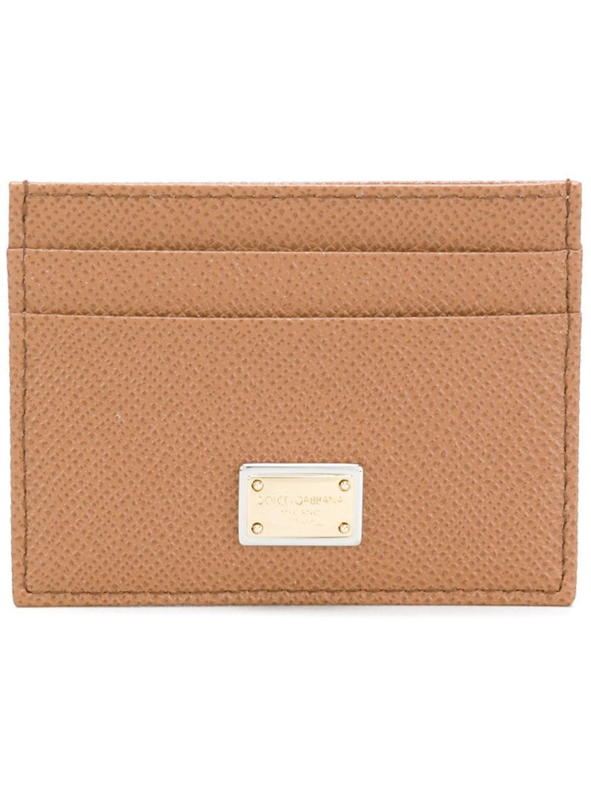 Brown Slick logo cardholder 1
