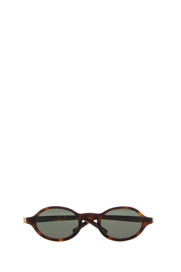 Brown Oval Sunglasses 1