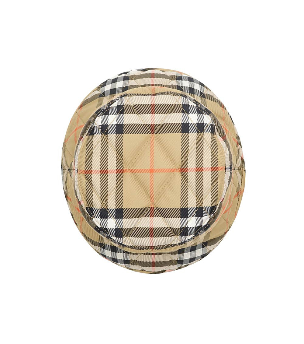 Beige Check Bucket Hat 3