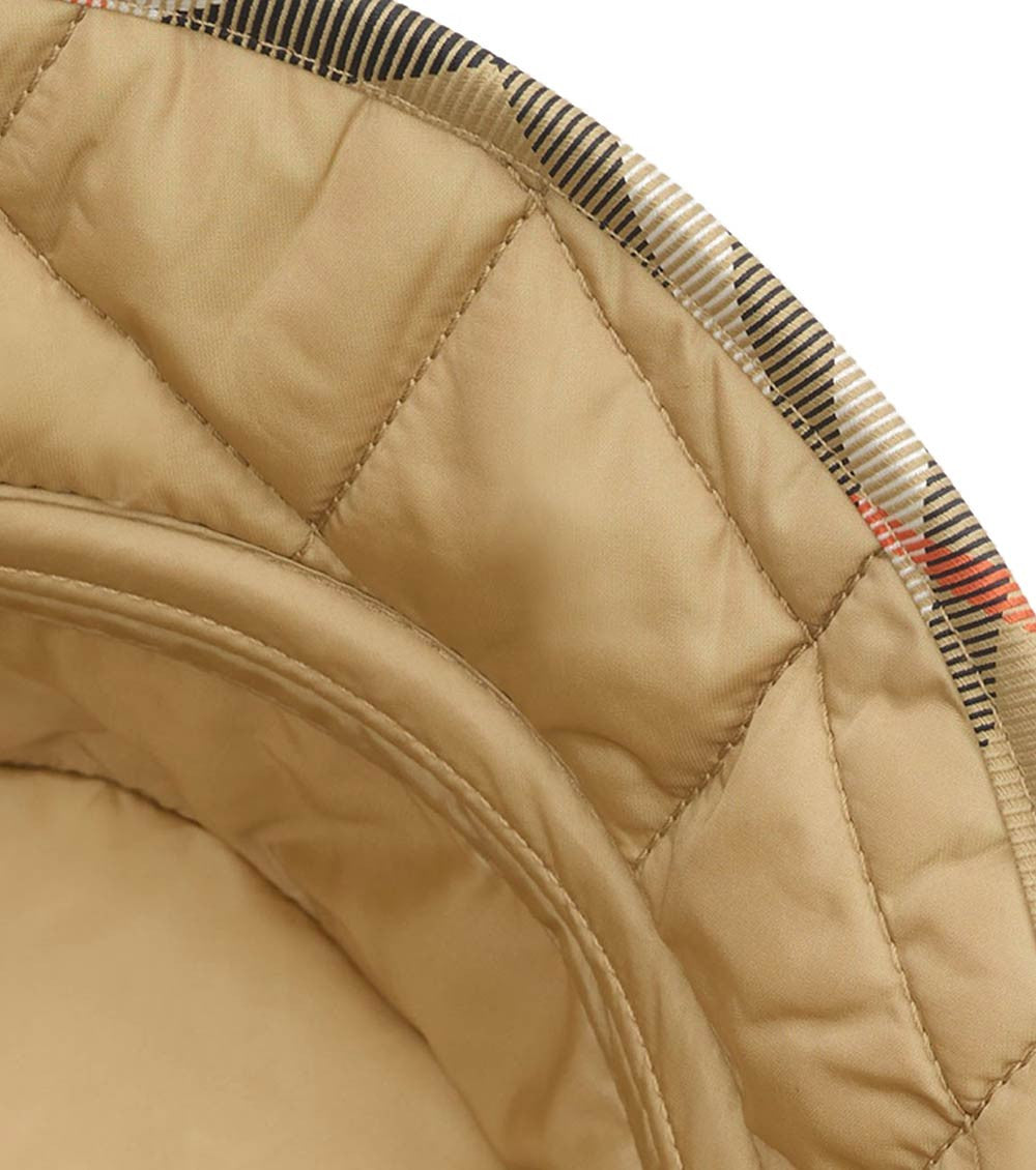 Beige Check Bucket Hat 4