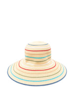 Beige Striped Sun Hat 1