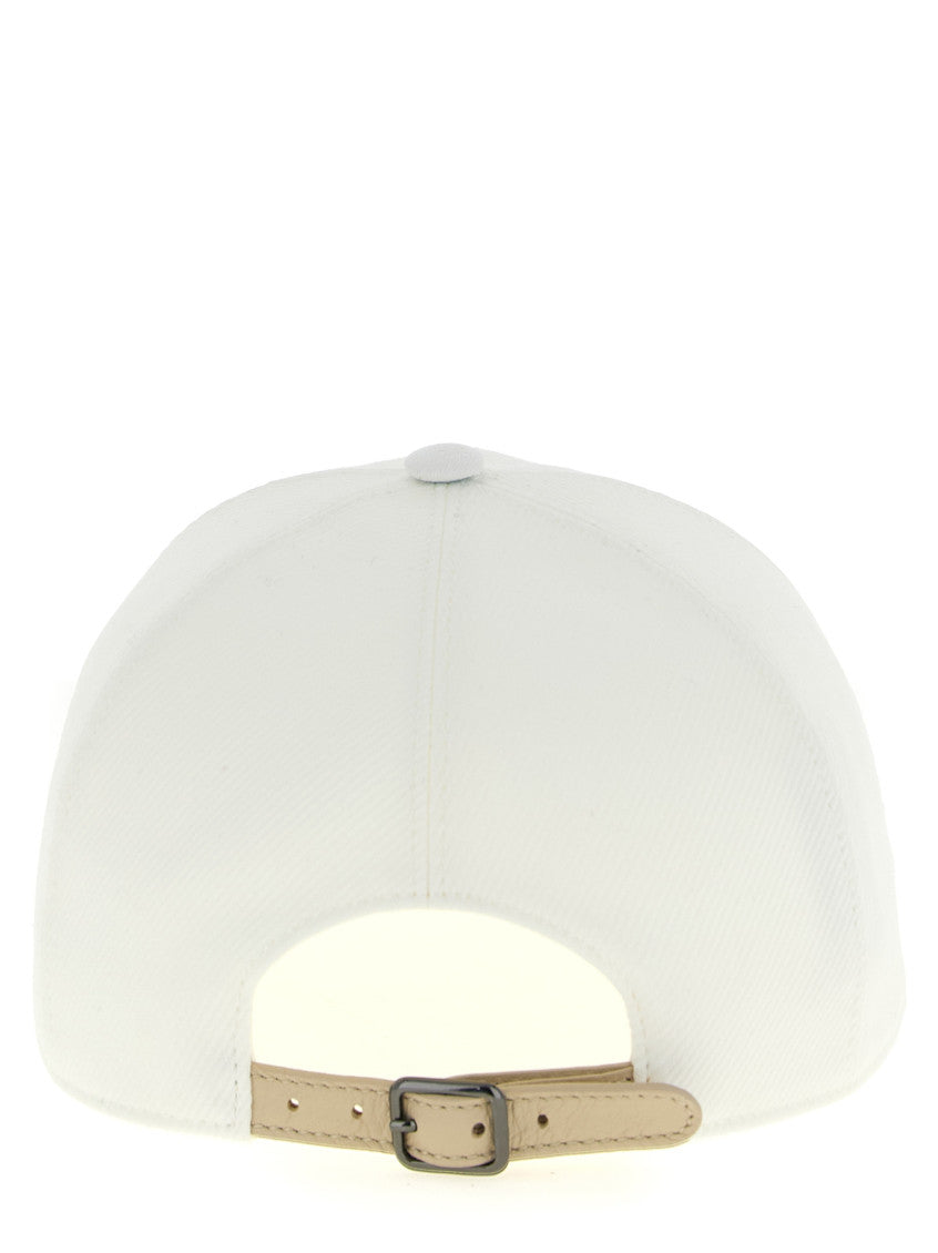 White Embellished Baseball Hat 3