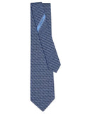Blue Printed Tie 1