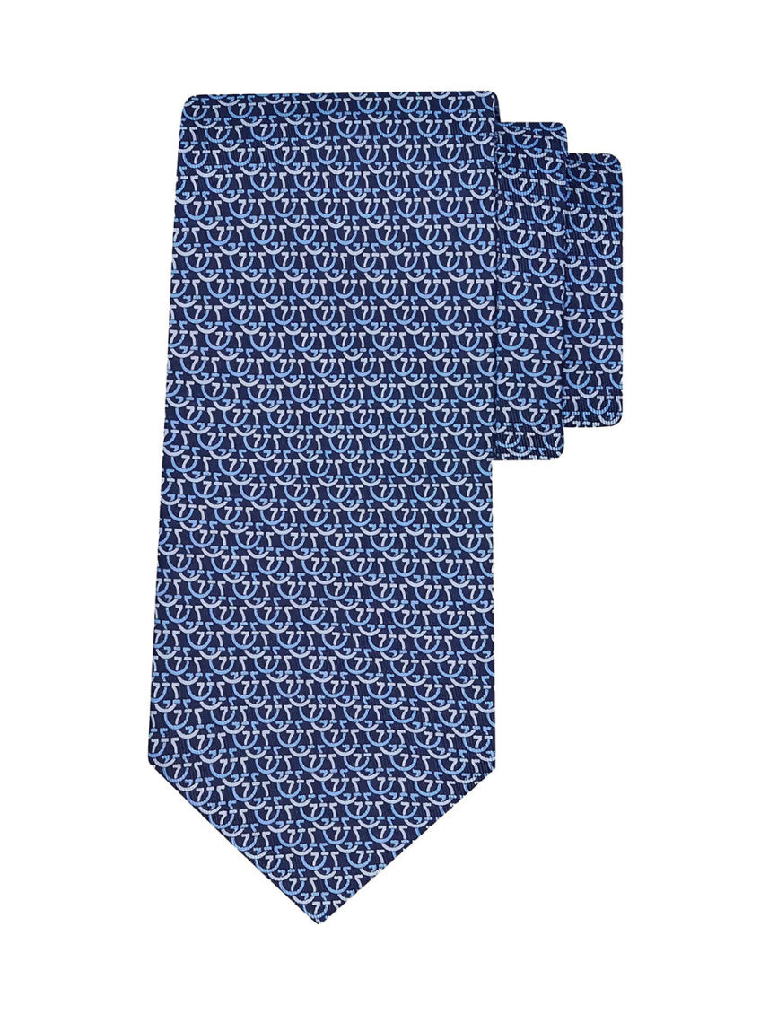 Blue Printed Tie 2