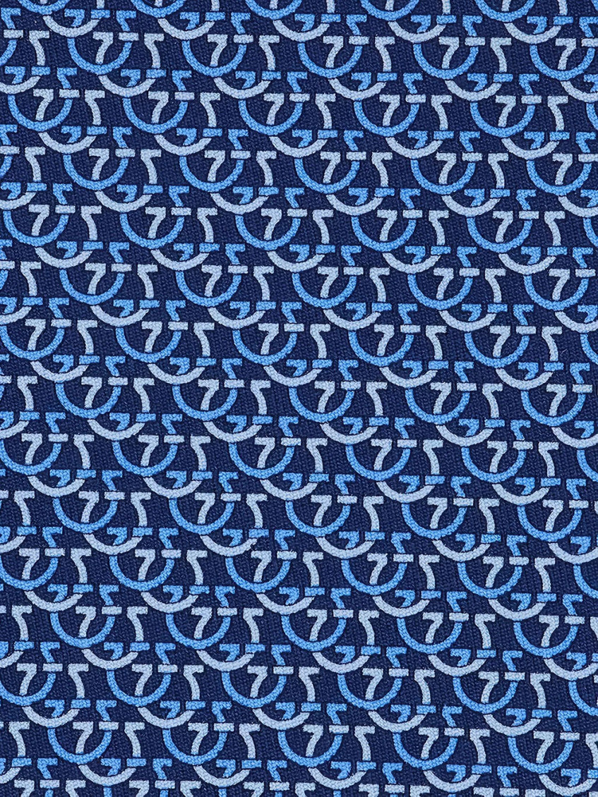 Blue Printed Tie 3