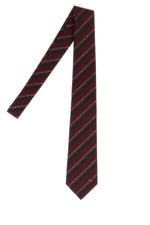 Burgundy Red Stripes Tie 1