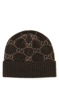 Brown Logo Beanie Hat 1