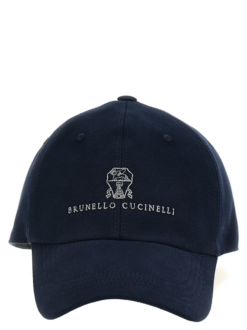 Dark Blue Logo Baseball Cap 1