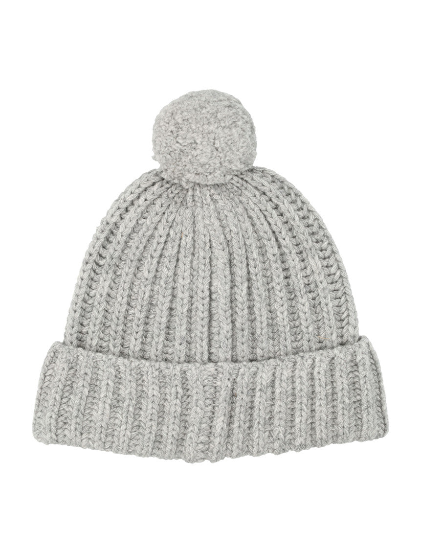 Light Grey Polo Bear-embroidered Beanie 2