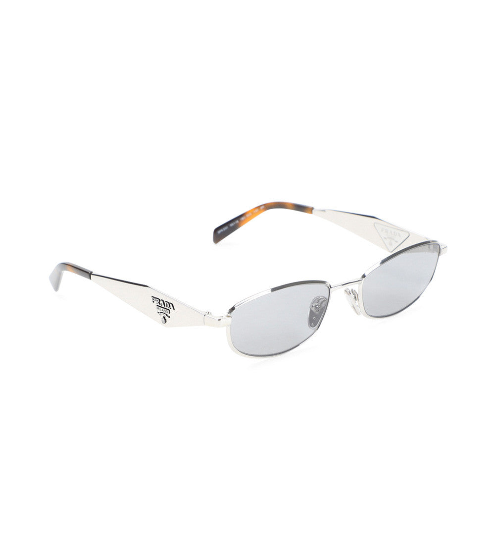 Silver Oval Logo Sunglasses 2