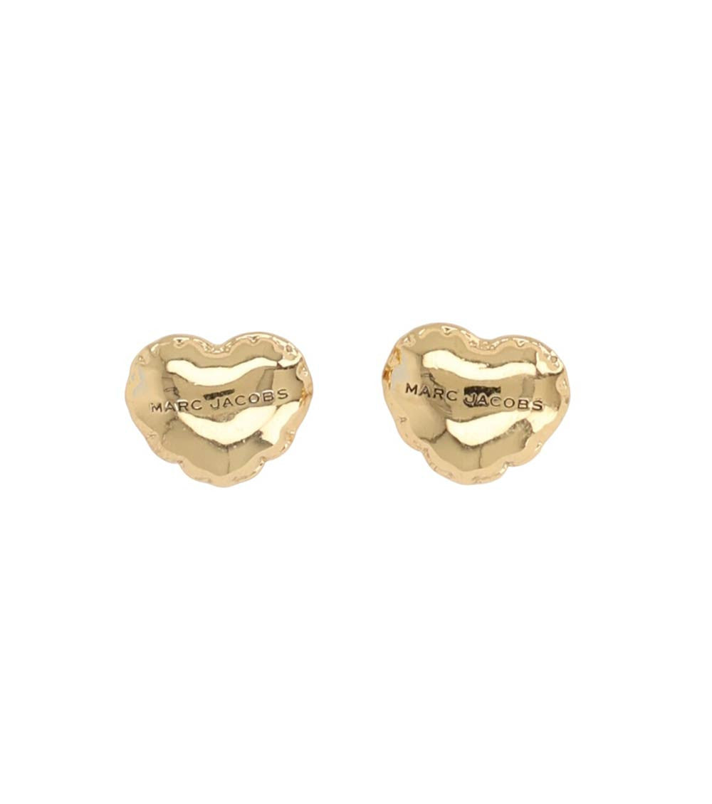 Golden Heart Stud Earrings 1