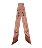 Peach Printed Bandana Scarf 1