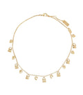 Golden Padlock Charm Necklace 1