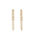Golden Chain Dangler Earrings 1