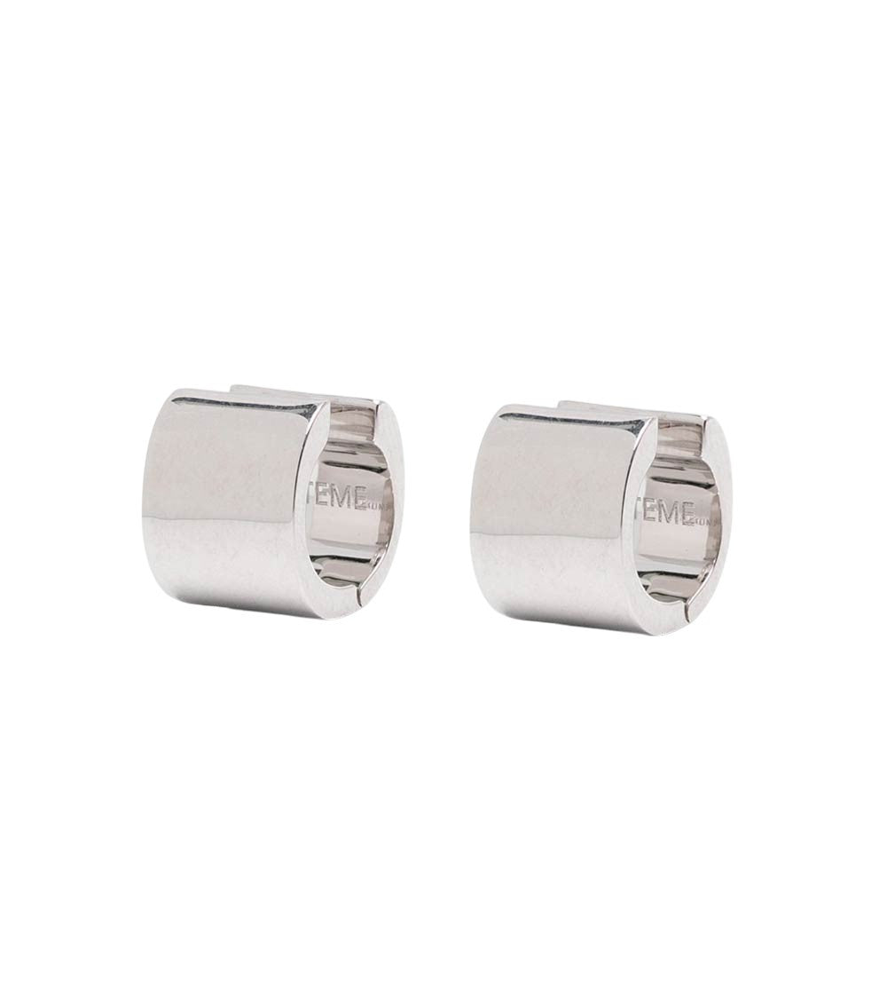 Silver Huggies Earrings 1