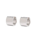 Silver Huggies Earrings 1
