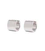 Silver Huggies Earrings 1