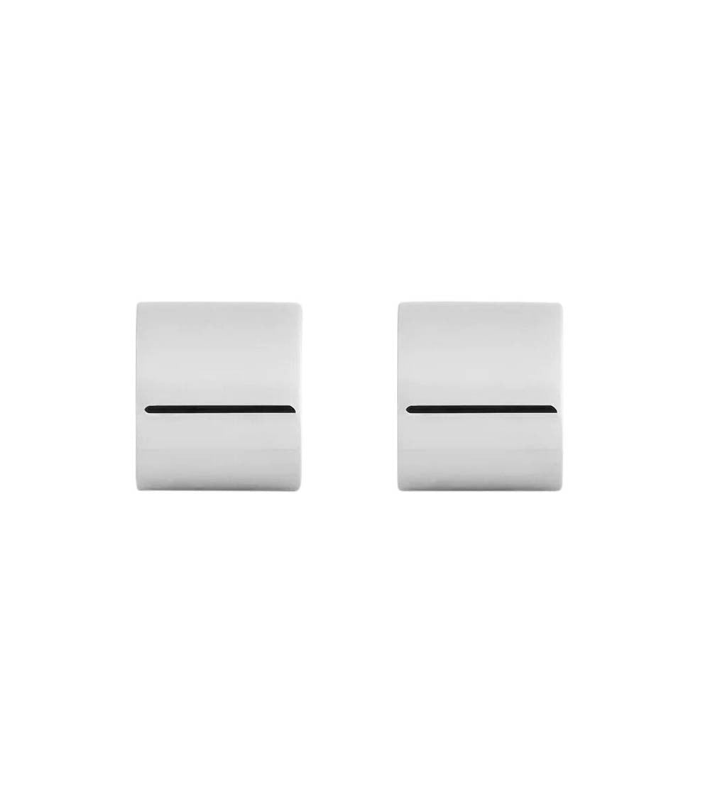 Silver Huggies Earrings 2