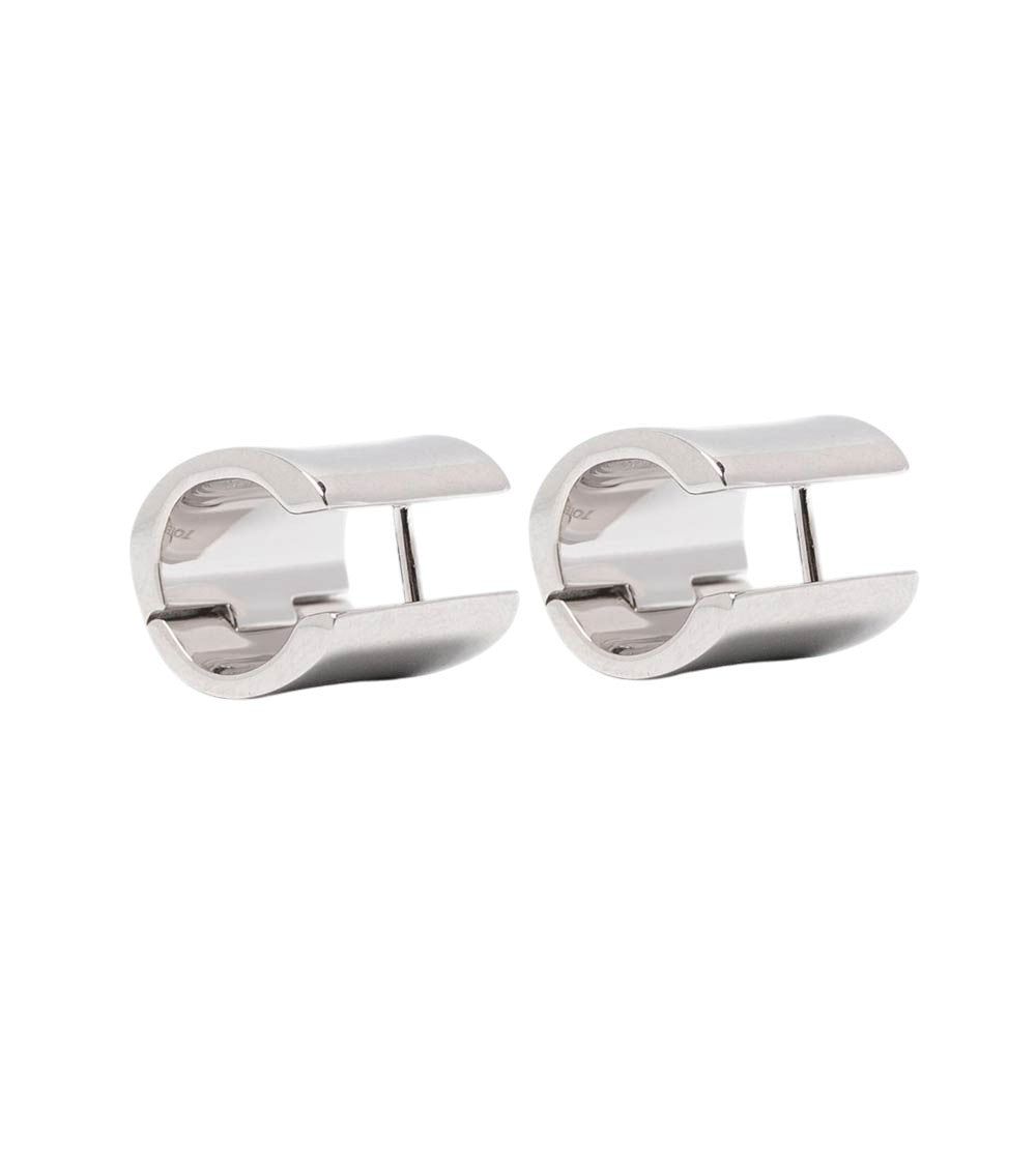 Silver Huggies Earrings 3