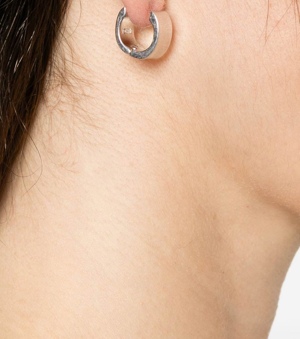 Silver Huggies Earrings 4