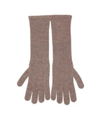 Beige Guanti Knitted Gloves 1
