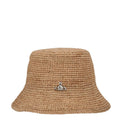 Beige Woven Bucket Hat 1