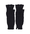 Black Finglerless Knitted Gloves 1