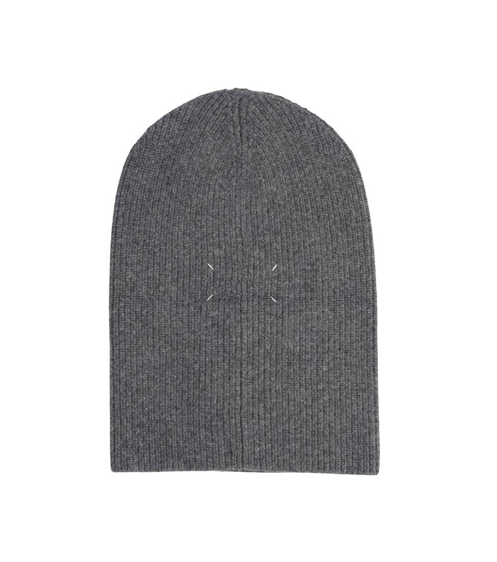 Grey Knitted Beanie Cap 2
