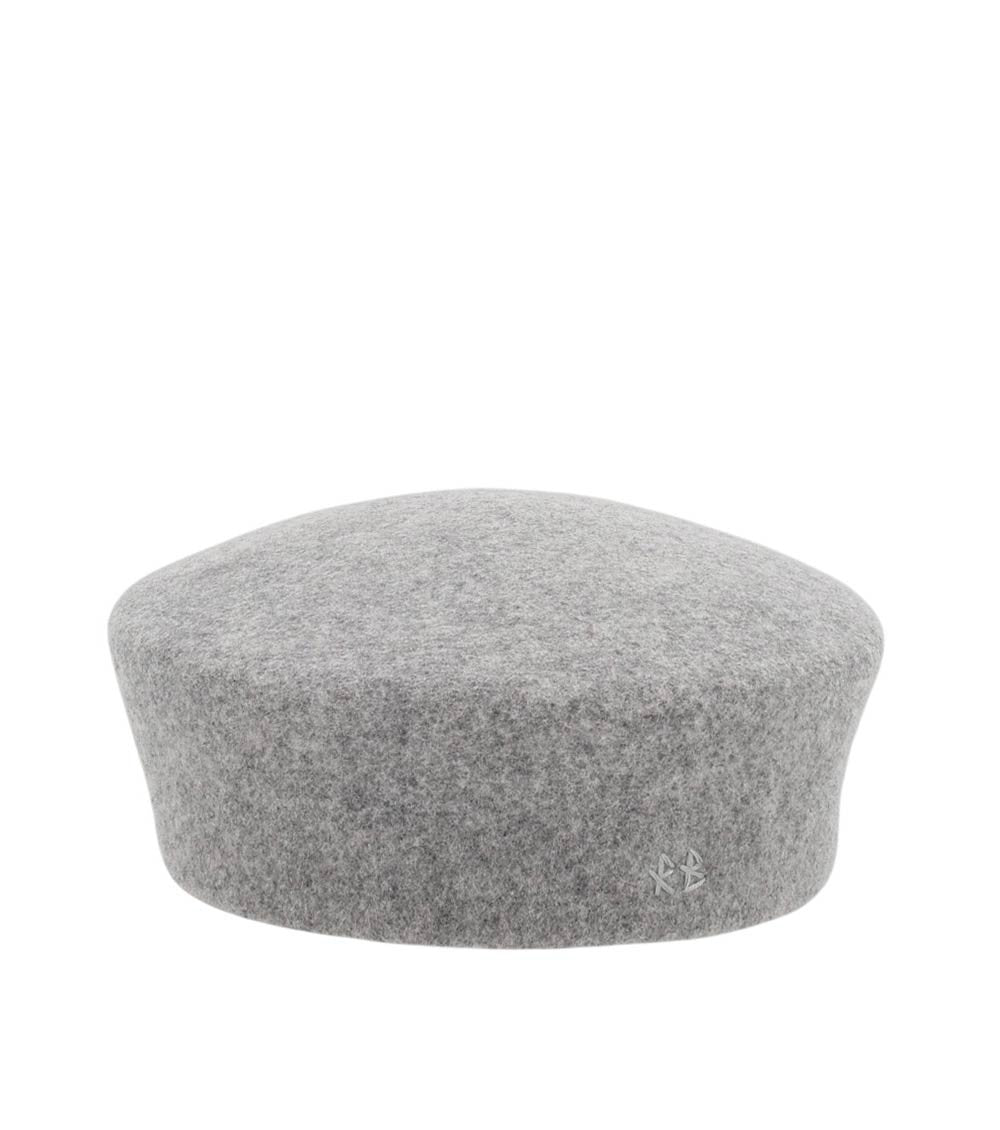 Grey Solid Pillbox Hat 1