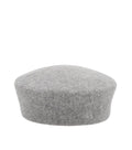 Grey Solid Pillbox Hat 1
