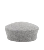 Grey Solid Pillbox Hat 1