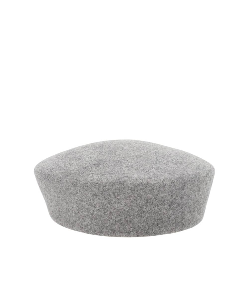 Grey Solid Pillbox Hat 2