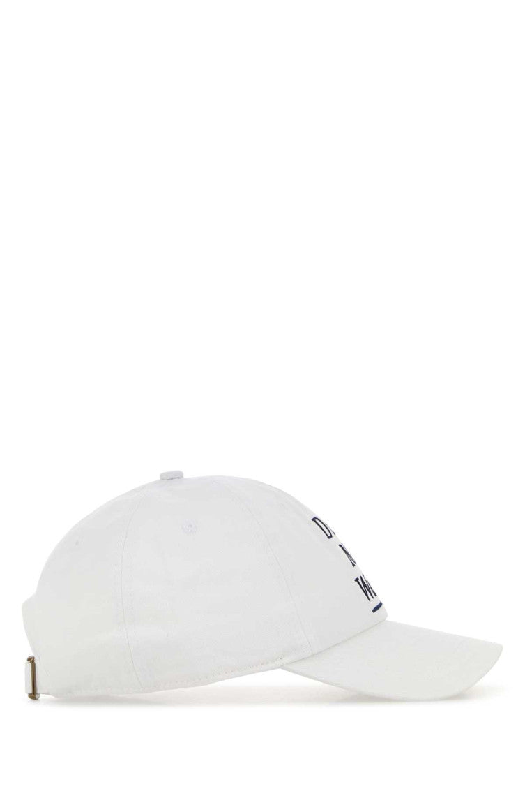 White Solid Baseball Cap 2