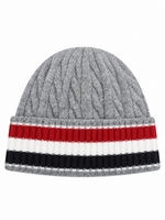 Light Grey Stripes Beanie Cap 1