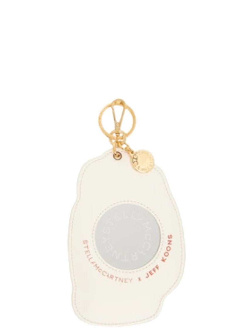 White Printed Key Holder 2