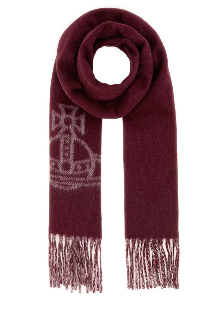 Cherry Logo Textured Scarf 1