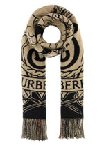 Beige Black Signature Scarves 1