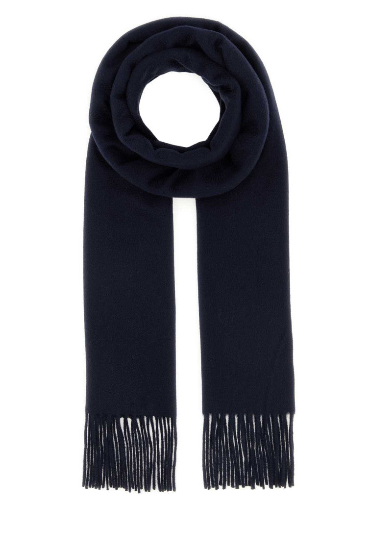 Navy Blue Solid Scarf 1