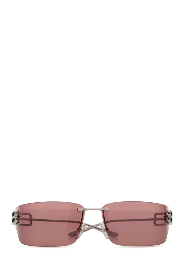 Silver/Pink Shield Logo Sunglasses 2