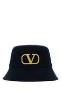 Midnight blue cotton bucket hat 1