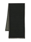 Black Logo Pattern Scarf 1