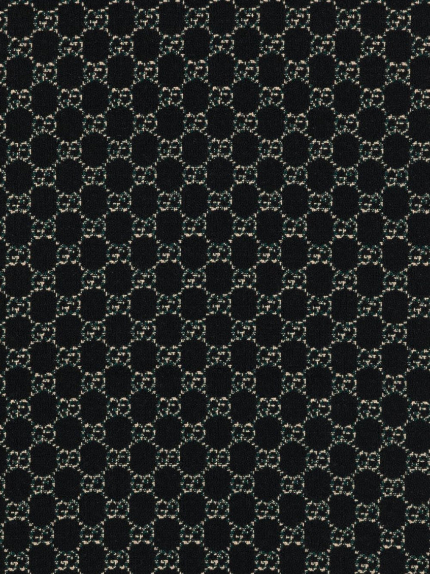 Black Logo Pattern Scarf 2