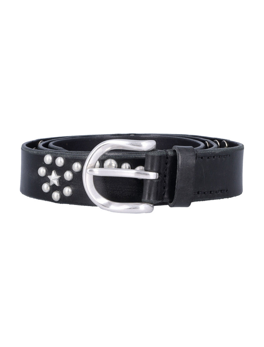 Black Studded Buckle Belt 1