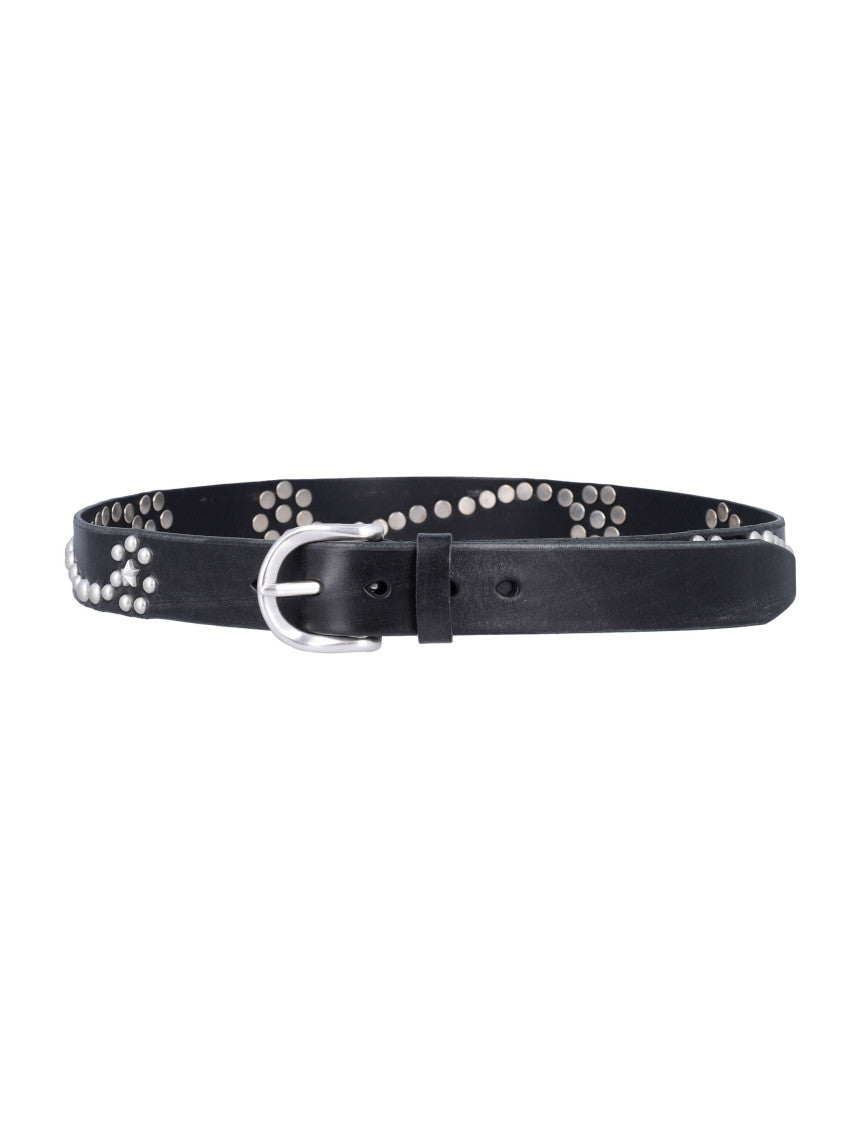 Black Studded Buckle Belt 2