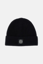 Black Logo Beanie Hat 1